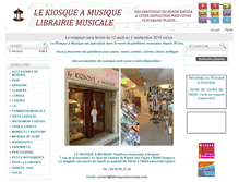Tablet Screenshot of lekiosqueamusique.com